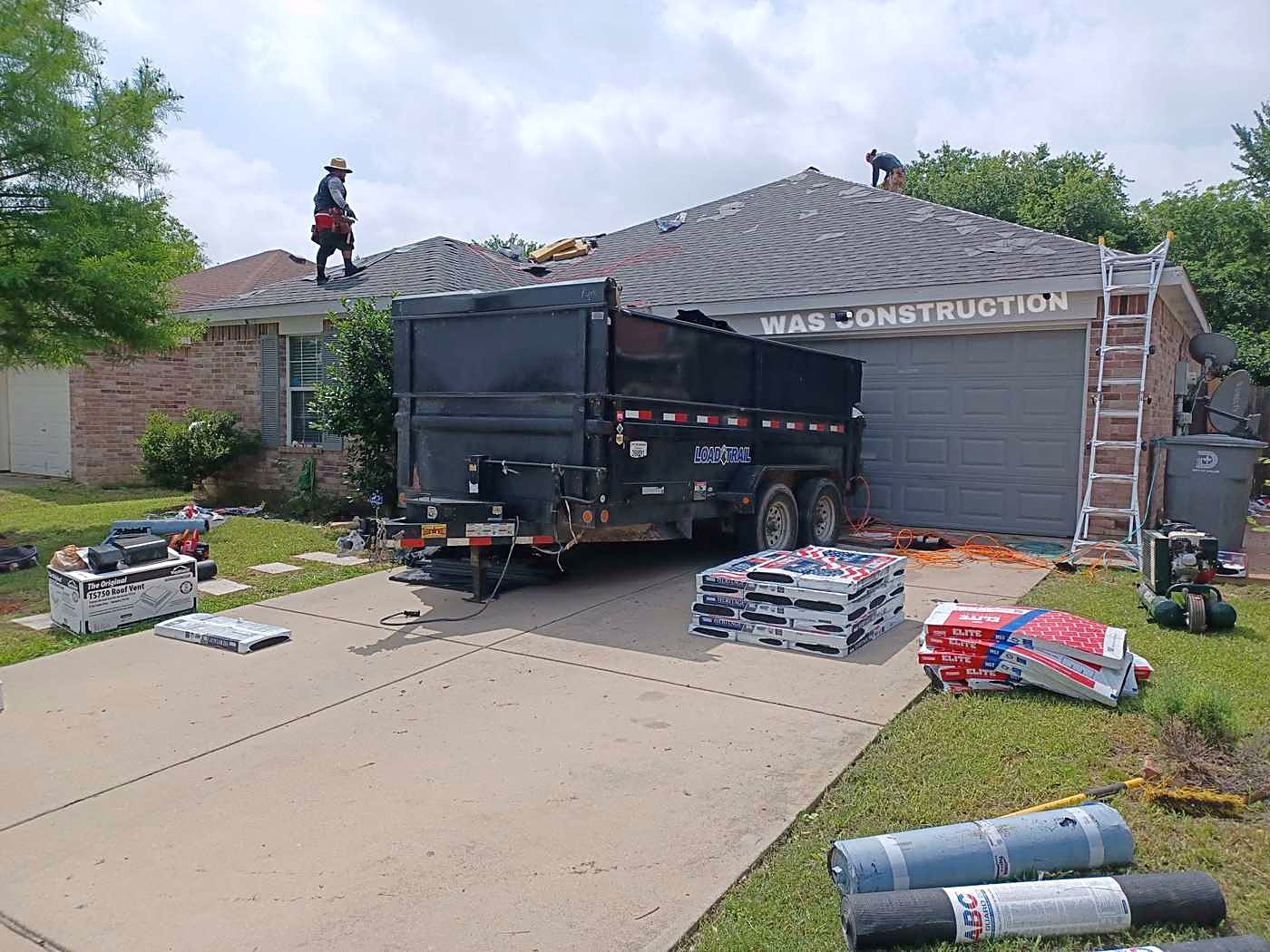 WAS Construction & Roofing LLC at work